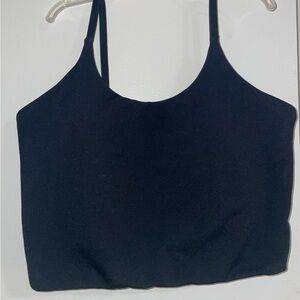 Chic Black Tank/Bra with Padding